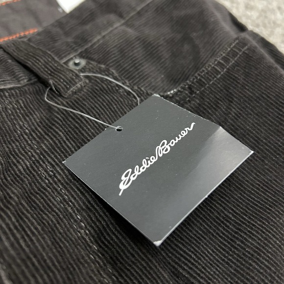 Eddie Bauer Faultline Corduroy Pants Mens 33X30 Brown Straight New with Tags NWT - Picture 7 of 13